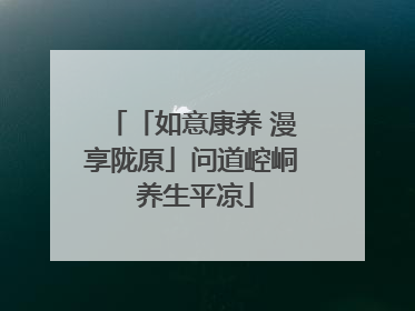 「如意康养 漫享陇原」问道崆峒 养生平凉