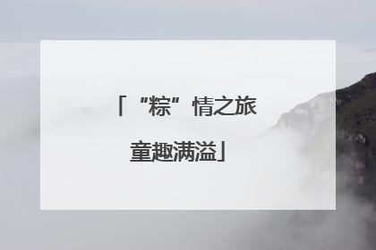 “粽”情之旅 童趣满溢