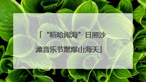 “嘻哈闹海”日照沙滩音乐节燃爆山海天