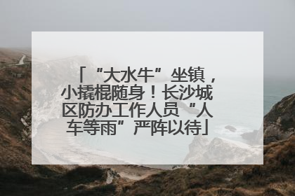 “大水牛”坐镇，小撬棍随身！长沙城区防办工作人员“人车等雨”严阵以待