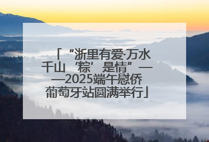 “浙里有爱·万水千山‘粽’是情”——2025端午慰侨葡萄牙站圆满举行