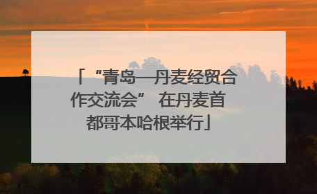 “青岛—丹麦经贸合作交流会” 在丹麦首都哥本哈根举行