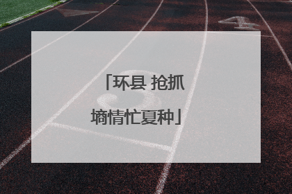 环县 抢抓墒情忙夏种
