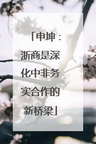 申坤：浙商是深化中非务实合作的新桥梁