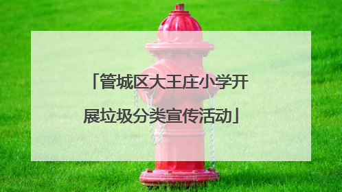 管城区大王庄小学开展垃圾分类宣传活动