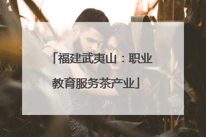 福建武夷山：职业教育服务茶产业