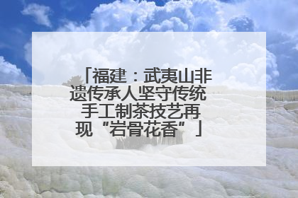 福建：武夷山非遗传承人坚守传统 手工制茶技艺再现“岩骨花香”