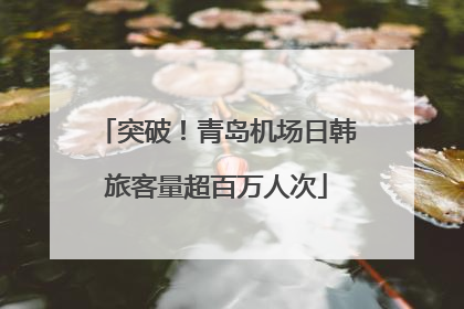突破！青岛机场日韩旅客量超百万人次