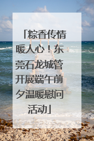 粽香传情暖人心！东莞石龙城管开展端午前夕温暖慰问活动