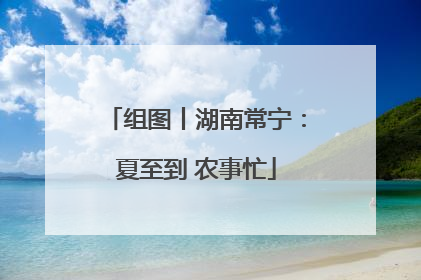 组图丨湖南常宁：夏至到 农事忙