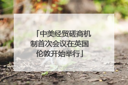 中美经贸磋商机制首次会议在英国伦敦开始举行