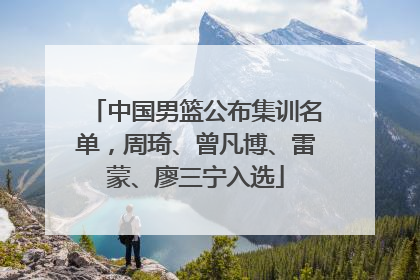 中国男篮公布集训名单，周琦、曾凡博、雷蒙、廖三宁入选