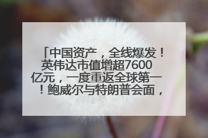 中国资产，全线爆发！英伟达市值增超7600亿元，一度重返全球第一！鲍威尔与特朗普会面，他们聊了什么？