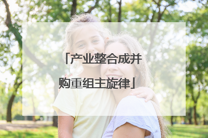 产业整合成并购重组主旋律