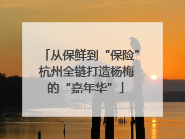从保鲜到“保险” 杭州全链打造杨梅的“嘉年华”