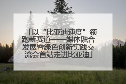 以“比亚迪速度”领跑新赛道——媒体融合发展暨绿色创新实践交流会首站走进比亚迪