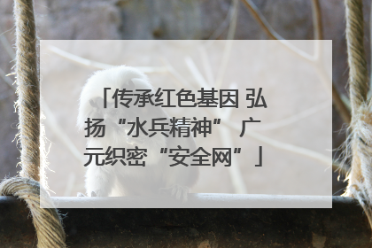 传承红色基因 弘扬“水兵精神” 广元织密“安全网”