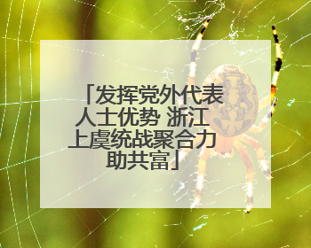 发挥党外代表人士优势 浙江上虞统战聚合力助共富