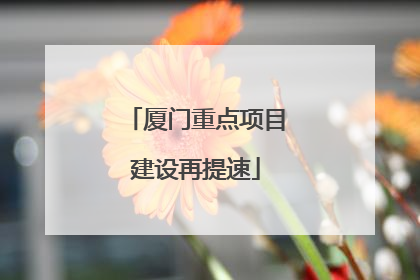 厦门重点项目建设再提速