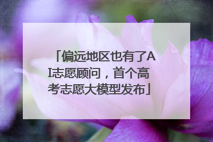 偏远地区也有了AI志愿顾问，首个高考志愿大模型发布