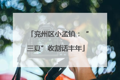 兖州区小孟镇：“三夏”收割话丰年