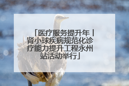 医疗服务提升年丨肾小球疾病规范化诊疗能力提升工程永州站活动举行