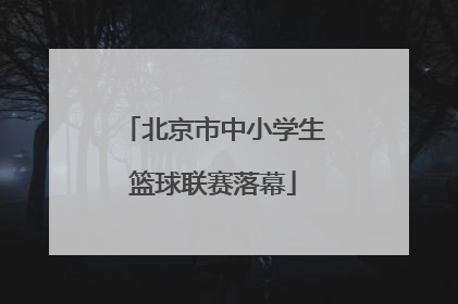 北京市中小学生篮球联赛落幕