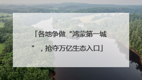 各地争做“鸿蒙第一城”，抢夺万亿生态入口