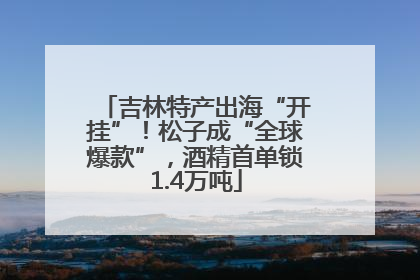 吉林特产出海“开挂”！松子成“全球爆款”，酒精首单锁1.4万吨