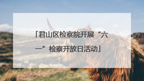君山区检察院开展“六一”检察开放日活动
