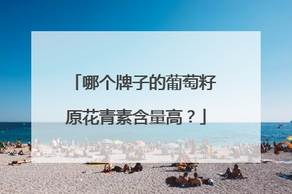 哪个牌子的葡萄籽原花青素含量高？