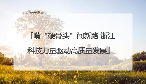 啃“硬骨头”闯新路 浙江科技力量驱动高质量发展