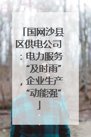 国网沙县区供电公司：电力服务“及时雨”，企业生产“动能强”