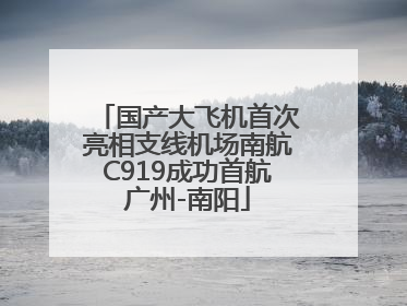 国产大飞机首次亮相支线机场南航C919成功首航广州-南阳