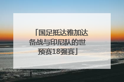 国足抵达雅加达备战与印尼队的世预赛18强赛
