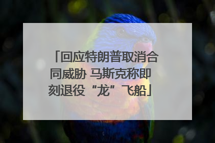 回应特朗普取消合同威胁 马斯克称即刻退役“龙”飞船