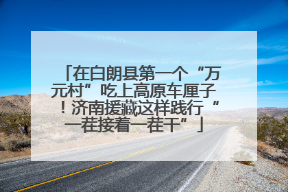 在白朗县第一个“万元村”吃上高原车厘子！济南援藏这样践行“一茬接着一茬干”