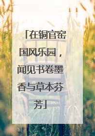 在铜官窑国风乐园，闻见书卷墨香与草本芬芳