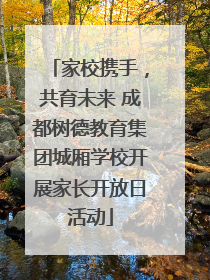家校携手，共育未来 成都树德教育集团城厢学校开展家长开放日活动