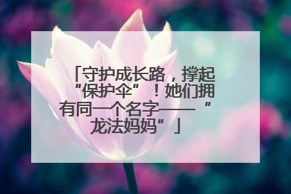 守护成长路，撑起“保护伞”！她们拥有同一个名字——“龙法妈妈”