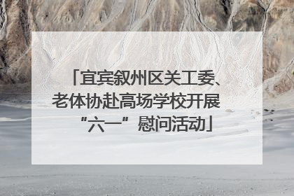 宜宾叙州区关工委、老体协赴高场学校开展“六一”慰问活动