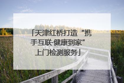 天津红桥打造“携手互联·健康到家”上门检测服务