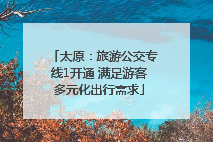 太原：旅游公交专线1开通 满足游客多元化出行需求