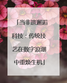 当非遗邂逅科技：传统技艺在数字浪潮中重焕生机