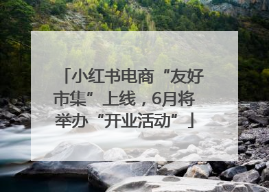 小红书电商“友好市集”上线，6月将举办“开业活动”