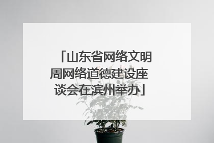 山东省网络文明周网络道德建设座谈会在滨州举办