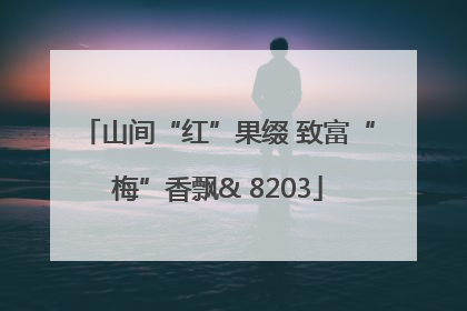 山间“红”果缀 致富“梅”香飘& 8203