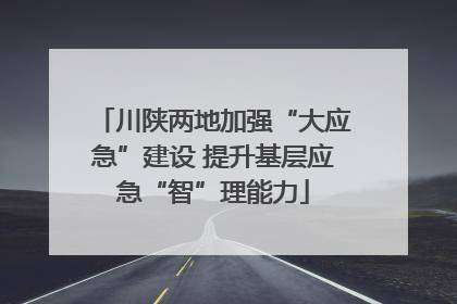 川陕两地加强“大应急”建设 提升基层应急“智”理能力