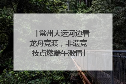常州大运河边看龙舟竞渡，非遗竞技点燃端午激情