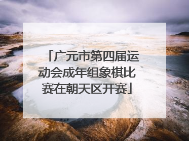 广元市第四届运动会成年组象棋比赛在朝天区开赛